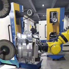 机器人自动抛光机抛光轮毂